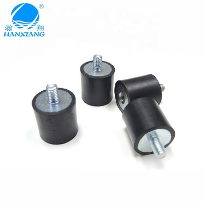 Stainless steel screw on threaded stud rubber bumpers with threaded stud