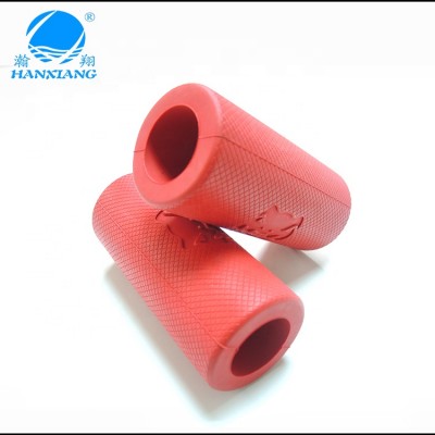 Custom thick barbell bar silicone grip weight lifting handle protecter grip