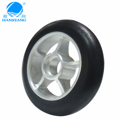 custom wholesales 4 inch small silicone rubber wheel for children toys cars with bearings made in china